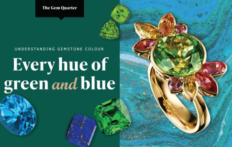 The Gem Quarter: Every hue of green and blue