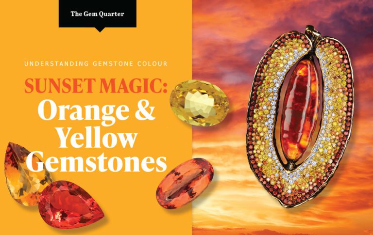 The Gem Quarter: Sunset magic – orange & yellow gemstones