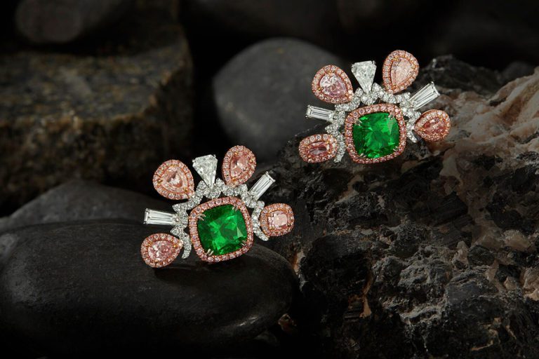 Emeralds, pink diamonds highlight The Green Jewel Majestique