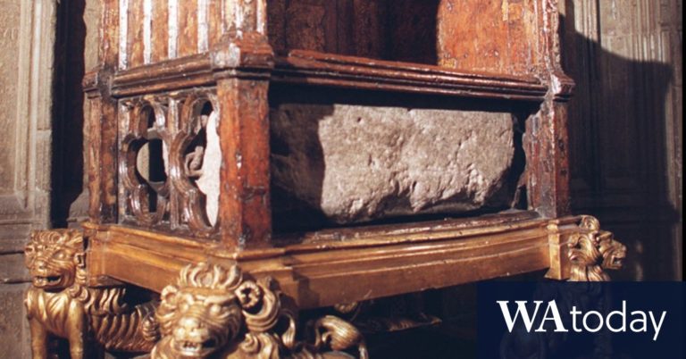 King Charles’ stressed Stone of Future waits atop the Royal Mile