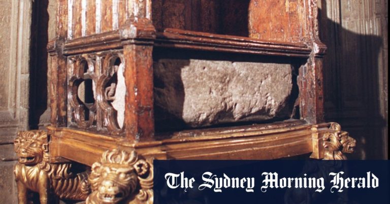 King Charles’ stressed Stone of Future waits atop the Royal Mile