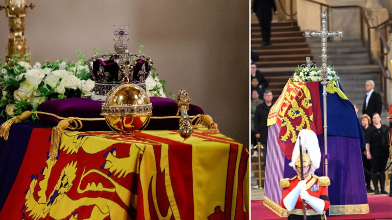 What’s the Queen’s Imperial State Crown that sits on her coffin?