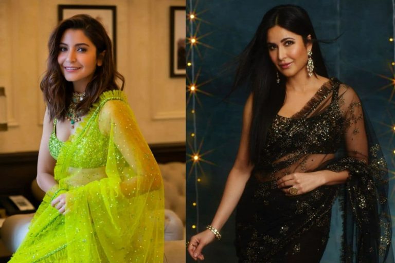 Anushka Sharma vs Katrina Kaif Style Faceoff Who Wore The Sheer Sparkly Sabyasachi Saree Higher