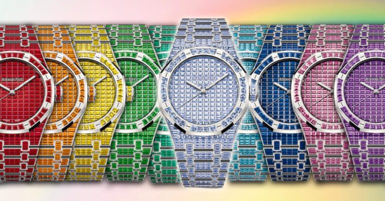 Audemars Piguet Will get Colourful With Rainbow Gemstone Royal Oak Sequence