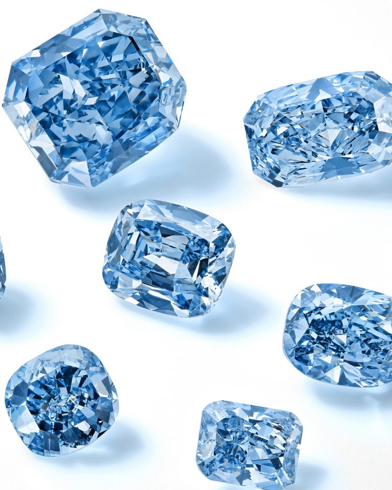 Sotheby’s and De Beers Announce the Sale of Eight Uncommon Fancy Blue Diamonds