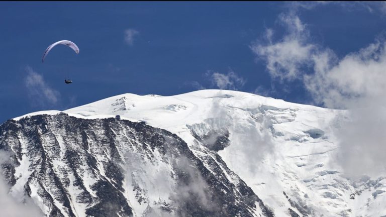 A climber is rewarded with the gems he found on Mont Blanc