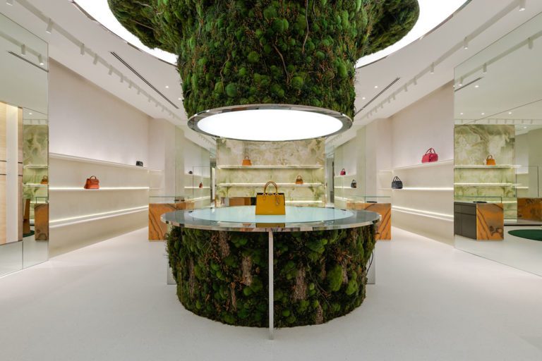 Spacemen creates an “abstraction of a residing tree” within the inside of a retailer in Malaysia