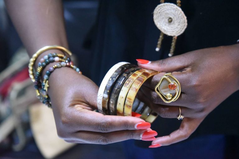 Veronica Gakio making bespoke jewelry worn by celebrities