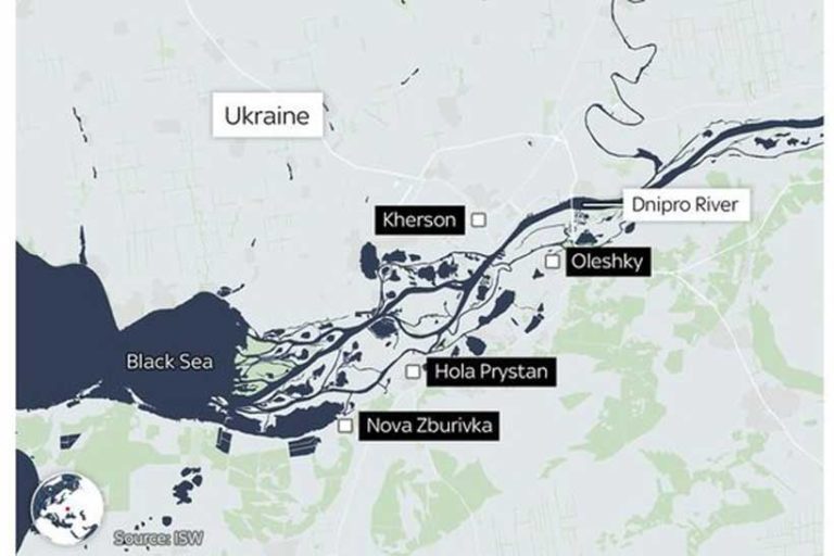 Russia redeploys troops behind the Dnieper