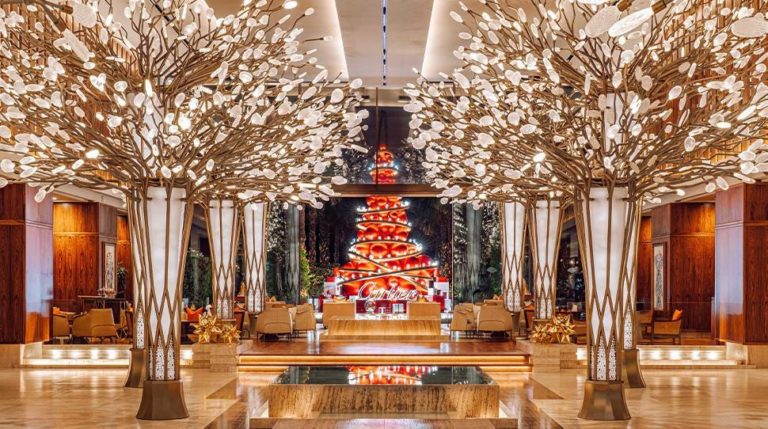 13 Dazzling Resort Christmas Bushes