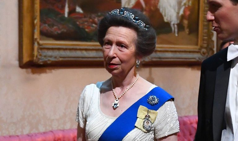 A take a look at Princess Anne’s ‘odd’ Aquamarine Pineflower Tiara she had altered