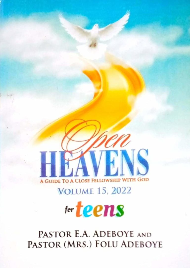 OPEN HEAVEN FOR TEENS 22 DECEMBER 2022 THURSDAY