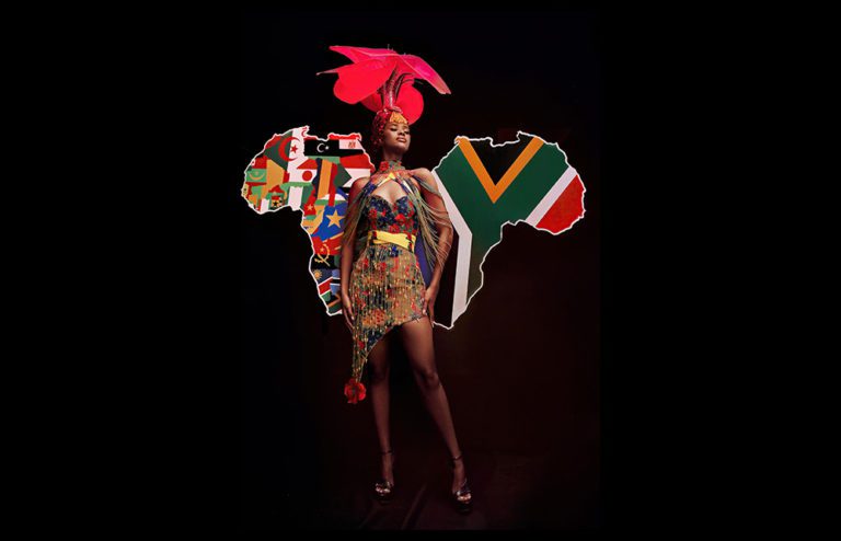 Miss South Africa pays homage to the African continent together with her nationwide costume