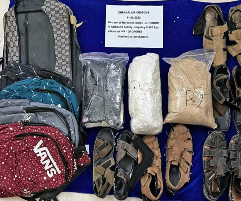 Chennai Customs caught 27 kg narcotics, eleven species of unique animals in 2022