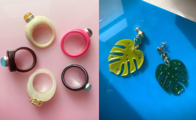 Tessa Packard jewelry embraces classic plastic and whimsy