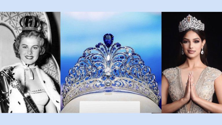 The evolution of Miss Universe crown