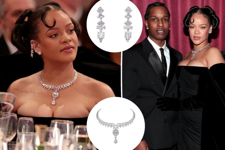 All the main points on Rihanna’s diamonds at Golden Globes 2023