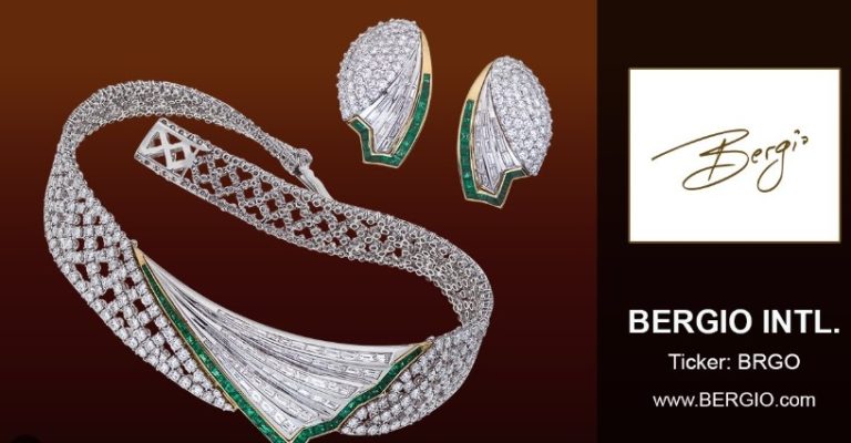 Beautiful & Distinctive Positive Jewellery with Rising International Gross sales and New Digital Advertising Packages: Bergio: Inventory Image: BRGO